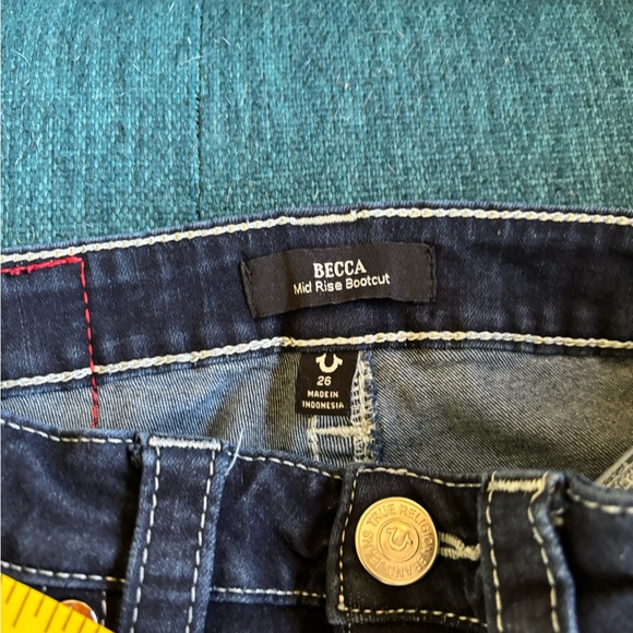 True Religion Becca Dark Wash 26 Waist 31 Inseam - Picture 7 of 7